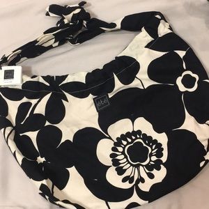 Floral fabric handbag